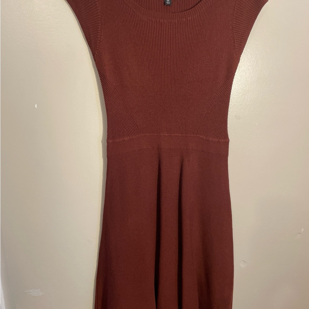 Mossimo Supply Co. Deep Brown Midi Dress